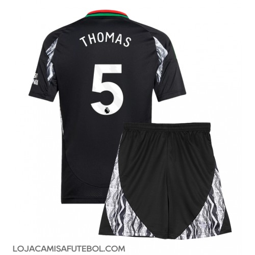 Camisa de Futebol Arsenal Thomas Partey #5 Equipamento Secundário Infantil 2024-25 Manga Curta (+ Calças curtas)